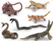 Mini Amphibians Set,6PCS Reptiles Animals Rainforest Wildlife Toy Set Lizard,Snake,Iguana,Crocodile,Party Favor for Kids Toddlers...