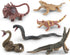 Mini Amphibians Set,6PCS Reptiles Animals Rainforest Wildlife Toy Set Lizard,Snake,Iguana,Crocodile,Party Favor for Kids Toddlers...