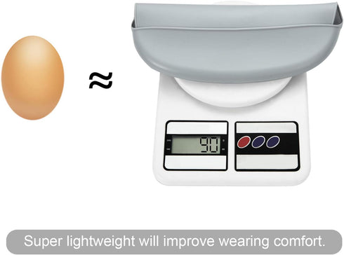 PandaEar 3 Pack Waterproof Silicone Baby Bibs| Super Thin Light Weight for Babies & Toddlers| Adjustable Soft Silicone Feeding Bibs with Food Catc...