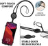 BONE Lanyard Phone Tie 2, Cell Phone Strap, Adjustable Silicone Lanyard, Universal Neck Phone Holder Compatible with Most Smartphones (Black - Car...