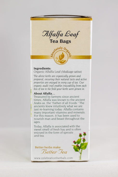 Alfalfa Leaf Tea - Certified Organic - 24 tea bags...