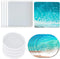8 Pack Coaster Molds for Resin Casting,4 Pack Square Coaster molds and 4 Pack Round Epoxy Resin Molds Silicone,Great for Making Coasters, DIY Resi...