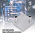 Wendry Computer Water Cooling Head, 40x40mm Water Cooling Aluminum Block for CPU Radiator Liquid Water Heatsink Cooler Internal Fin Thickness Only...