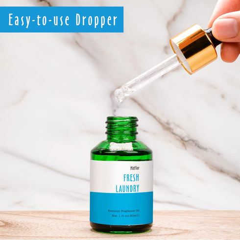 Fresh Laundry Fragrance Oil, MitFlor Single Scented Oil, Large Size Premium Grade Fragrance Oil for Soap & Candle Making, Aromatherapy Diffuser Oi...