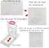 Artliving Two Part Adjustable Clear Acrylic Plastic Display Stand Easel (set of 6)...