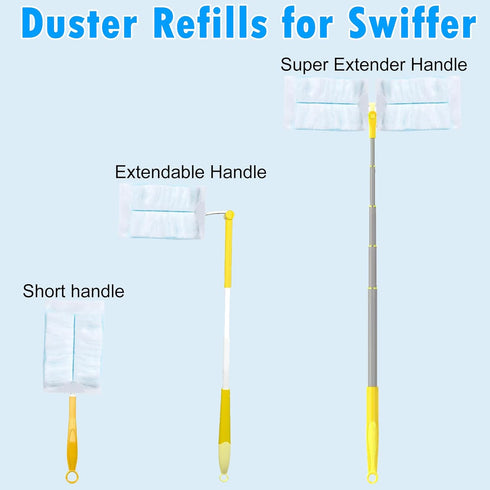 30 Pack Duster Refills for Swiffer Dusters, Multi-Surface Duster Refills with 1 Handle, Disposable Dusters Kit for Cleaning...