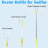 30 Pack Duster Refills for Swiffer Dusters, Multi-Surface Duster Refills with 1 Handle, Disposable Dusters Kit for Cleaning...