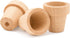 Small Wooden Flower Pot 1-1/6 x 1-inch, Pack of 12 1 inch Mini Pots, 1 Flower Pots to Paint & Plant, by Woodpeckers...
