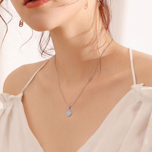 DanLingJewelry 100 pcs 304 Stainless Steel Virgin Mary Oval Miraculous Medal Charms Pendants for Jewelry Making 14x9mm...