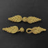 4-Sets 3-1/4" Vintage Fabric Frogs Closure, Chinese Frog Closure, Braided Frog, TR-12247 (Gold)...