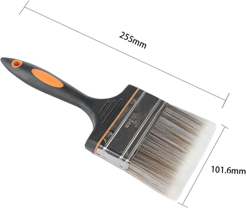 4" Large Paint Brush, Soft Tip Paint Brushes for Walls, Brush for Painting, Quick Decking, Fence, Walls and Furniture Paint Application for Painti...