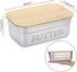 Butter Dish with Lid for Countertop, Stainless Steel Butter Holder Container with Silicone Sealing, Butter Keeper for Kitchen, Holds 1 Stick West ...