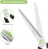 Scissors, Stainless Steel Blades Soft Grip for Home, School, Office. Black and Green, 4...
