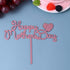 10pcs Happy Mothers Day Cake Toppers Acrylic Cake Picks for Mothers Day Birthday Cake Decoration - Rose Gold...