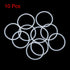 X AUTOHAUX Silicone O-Rings, 38mm OD 33.2mm ID 2.4mm Width VMQ Seal Gasket for Compressor Valves Pipe Repair, White, Pack of 10...