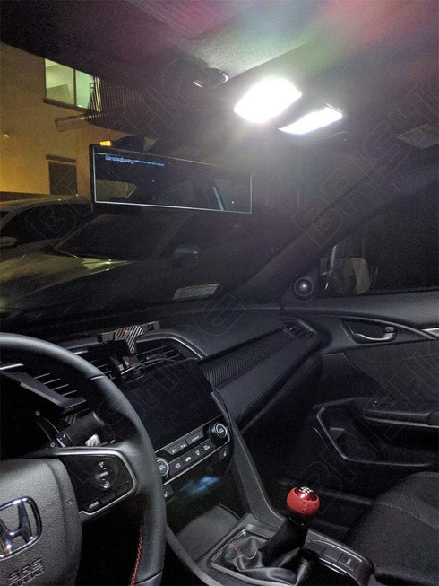 White LED Interior Lights Kit for Honda Odyssey 2005 2006 2007 2008 2009 2010 Super Bright 6000K LED Interior Light Bulbs Package + License Plate ...