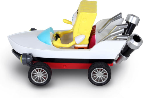 Nick Kart Racers - Pull Back SpongeBob Boatmobile; Straight from The game “Nickelodeon Kart Racers 3: Slime Speedway”; No batteries required; Grip...