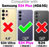 Furiet Compatible with Samsung Galaxy S24 Plus S24+ 5G Zipper Wallet Case with Crossbody Shoulder Strap, 8 Card Slots and Leather Stand Cell Phone...