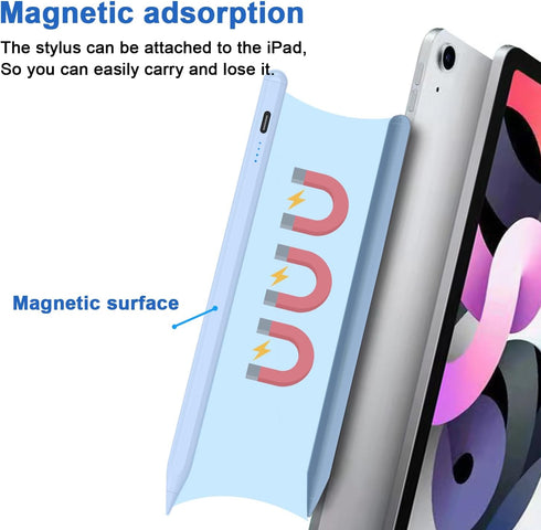 Stylus Pens for Touch Screens Power-Display Tablet Pen POM Tip Magnetic Digital Touch Pen Compatible with iPhone/iPad/iPad Pro/Lenovo/and Other iO...