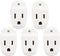 KMC Surge Tap Mini 5-Pack, 1-Outlet Grounded Surge Protector Adapter, 640 Joules, Power Plug Adapter...