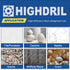 Dry Diamond Tile Drill Bit with Hex Shank,HIGHDRIL Diameter 1-9/50"(30mm) for Porcelain Ceramic Granite Marble Hard Materials Electric Drill Diamo...