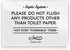 Reilly Originals 3.5x5 Inch Septic System Bathroom Sign, Do Not Flush Rules ~ Ready to Stick ~ Premium Finish, Durable (1)...