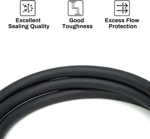 Inert Gas Welding Hose 6.56FT - Argon Flow Meter Regulator Adapter Hose - Mig Tig, 5/8" UNF-18RH Fittings...