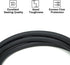 Inert Gas Welding Hose 6.56FT - Argon Flow Meter Regulator Adapter Hose - Mig Tig, 5/8" UNF-18RH Fittings...