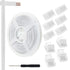 RGBZONE 10Pcs ???????? ?????? ?????? ?????????? ???? ???????? ???????????????????? and 32.8ft 3Pin LED Extension Wire for 8mm Wide IP20/IP65 WS281...
