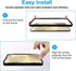 T Tersely [2+2 Pack 9H Tempered Glass Privacy Screen Protector for Samsung Galaxy S24 5G, with Installation Alignment Frame, Support Fingerprint U...