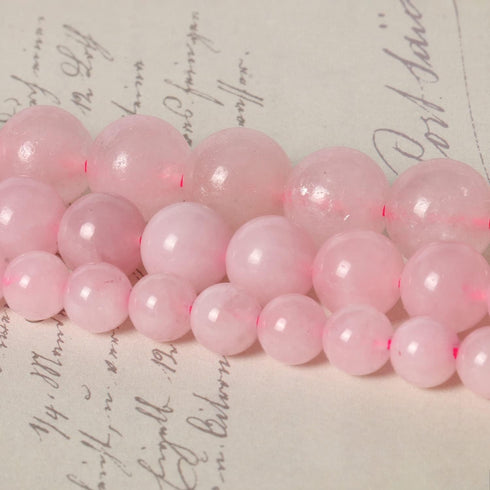 45pcs 8mm Natural Stone Beads Rose Quartz Beads Crystal Gemstone for Jewelry Making, DIY Bracelet Necklace...