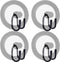 Set of 4 Pan Pot Lid Holders, Self Adhesive Cabinet Door/Wall Mount Storage Organizer, Suitable for Lids Up to 11 Inches, lid of the pot is within...