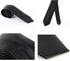 Men's Skinny Tie Handmade PU Leather Black Narrow Necktie...