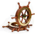 Nagina International 4" Small Rosewood Crafted Brass Ring Ship Wheel | Pirate's Adult Nautical Decor Steering Wheel | Maritime Nursery Decor...