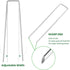 6 Inches Heavy Duty Galvanized Steel Garden Stakes Staples Securing Pegs for Securing Weed Fabric Landscape Fabric Netting Ground Sheets and Fleec...
