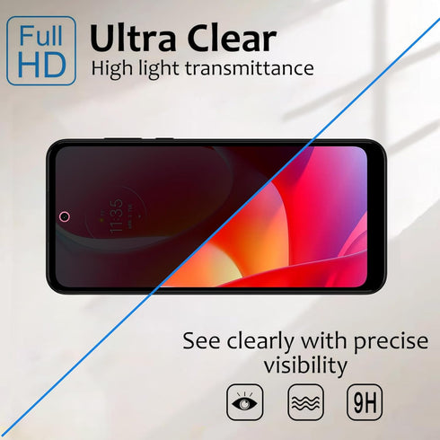 Lyphpe?3 Pack Privacy Screen Protector for Motorola Moto G Power (2022) 9H Tempered Glass Anti-Spy Private Film Compatible for Motorola Moto G Pow...