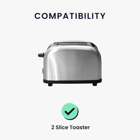 kwmobile Cover Compatible with 2 Slice Toaster - Cover for Toaster - Indian Sun Grey...