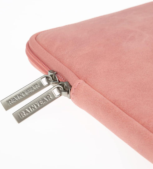 RAINYEAR 13 Inch Laptop Sleeve PU Suede Leather Case Water Resistant Cover Carrying Bag Compatible with 2021 2022 MacBook 13.6" M2 A2681 13.3" A23...