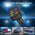 Car Charger Adapter,6 Ports USB QC3.0 Fast Car Charger QC3.0/3.1A,32V Upgraded Smart Shunt Car Phone Charger Compatible iPhone 14 13 12 Pro Max/Al...