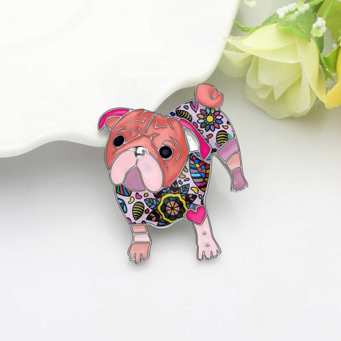 Cute Enamel Pug Dog Brooch Pins Gift for Women Girls Dog Lovers Charms...