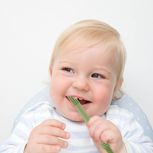Fu Store Hollow Teether Tube Chew Straw Sensory Toy for Infant Toddlers Silicone Tubes Teething Toys for Babies 3-12 Months 0-36 Months Gifts Lear...