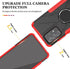 Case Compatible with Galaxy A52/GalaxyA52S 5G with Tempered-Glass Screen Protector, Kickstand Built-in 360° Rotate Ring Magnetic Holder Stand Cove...