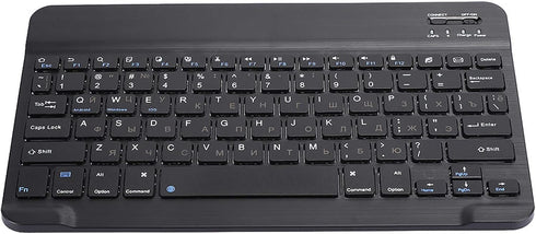 Cyrillic Keyboard Keyboard to Attach to Tablet Black Russian 10.1 Slim Ultra Wide 80?Key Keyboard Bluetooth 3.0 for for Ios Win...