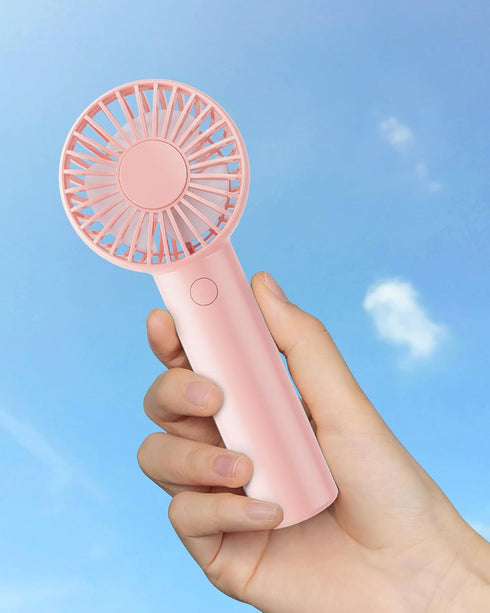 Mini Handheld Fan, Powerful Portable Fan 3 Speeds, USB Rechargeable Small Hand Fan, Personal Fan Battery Operated, Cute Design Makeup Eyelash Fan ...