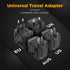 Outlet Universal Travel Adapter, Rivnn Transparent European Travel Plug Adapter, European Plug Adapter, Universal Travel Plug Adapter, Internation...