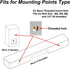 Speaker Wall Mount for Samsung, Sony, Vizio, Roku, and More Rear Speakers, Wall Mounting Brackets for Satellite Speakers, Surround Sound Speaker, ...