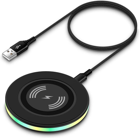Samsung Wireless Charger Fast Charging Pad Android Phone Charger Pad Station for Samsung Galaxy S24 Ultra S24+ S24 S23 S22 S21 S20 S10,iPhone 15 P...