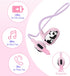 Latest Bluetooth V5.4 Kids Headphones - Cute Panda Open Ear Headphones with Mic for School Tablet Car Trip, Safe 85db Volume Limit Protect Childre...