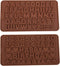 2 PACK Silicone Mini Letter Number Numeric Alphabet Happy Birthday Chocolate Molds Fondant for Cake baking Decoration (Number & Alphabet ( 2 Pack ...
