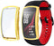 Compatible with Samsung Gear Fit2 Pro/Fit 2 Screen Protector Case Plated Ultra-ThinTPU 360° Whole Body Screen Protector Full Bumper Cover Shell (G...